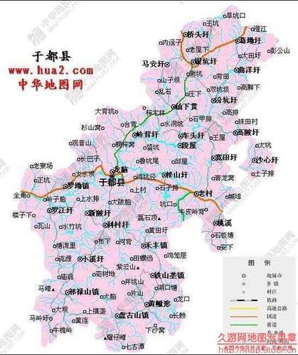 江西省赣州市于都县-江西省赣州市于都县地图