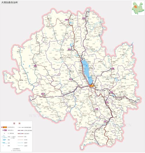 云南省大理市-云南省大理市地图